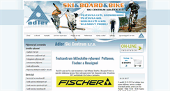 Desktop Screenshot of adler-ski.cz